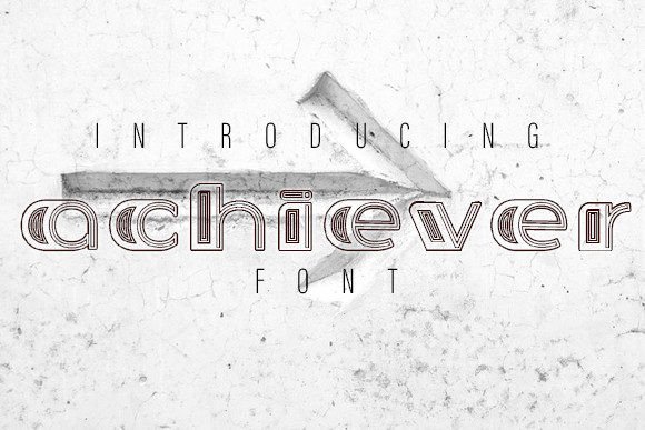 Achiever: A Decorative Font That Elevates Digital Branding