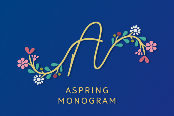 Aspring Monogram: A Decorative Font That Elevates Brand Identity