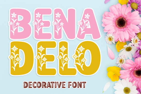 Bena Delo: A Floral Decorative Typeface for Thoughtful Branding