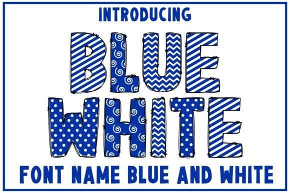 Blue and White: A Sweet, Lively Color Font for Branding That Feels Human