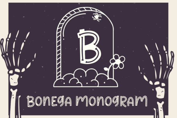 Bonega Monogram: A Halloween Typeface That Sets the Tone Instantly
