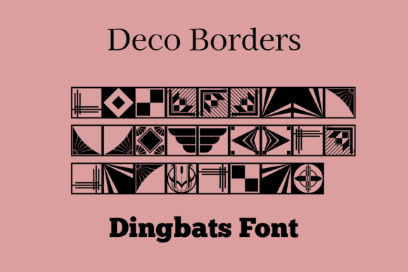 Deco Borders: A Decorative Font for Web Design and Branding