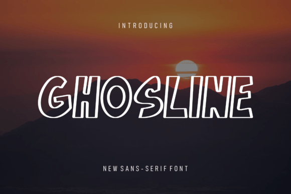 Ghosline: A Modern Sans Serif Font for Polished Digital Branding