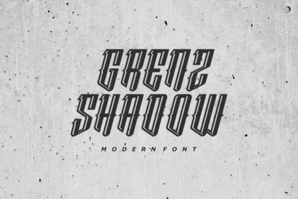 Grenzshadow: A Vintage Blackletter Font for Handmade Elegance