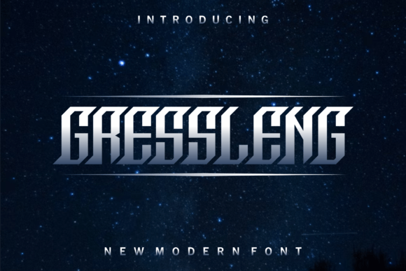 Gressleng: A Modern Serif Typeface for Thoughtful Branding