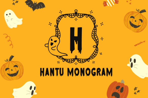 Hantu Monogram: A Spooky Display Font That Delivers