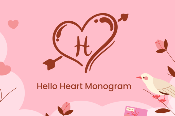 Hello Heart Monogram: A Romantic Font for Campaigns