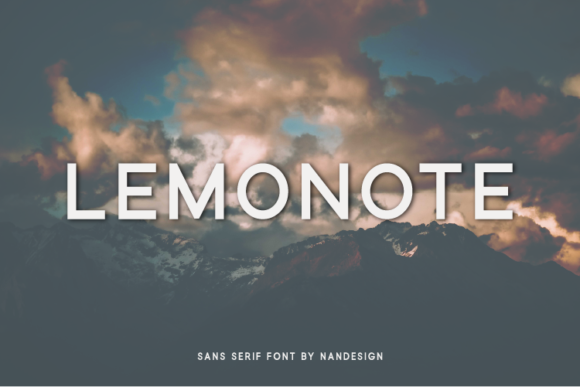 Lemonote: A Clean Sans Serif Font That Makes Your Campaigns Instantly Clear