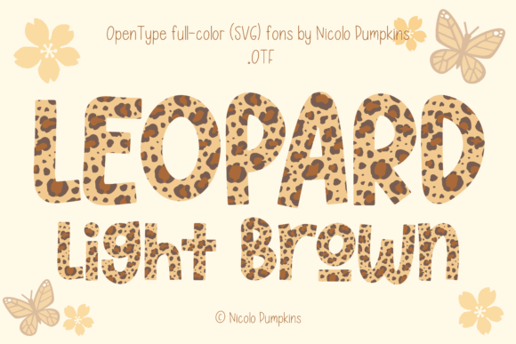 Leopard Light Brown: A Friendly, Chic Color Font for Small Business Branding