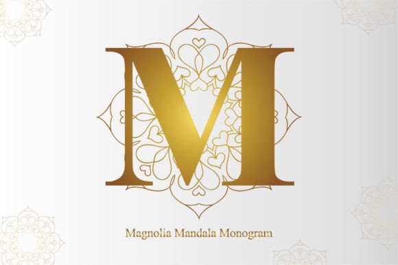 Magnolia Mandala Monogram: A Decorative Typeface That Elevates Digital Branding