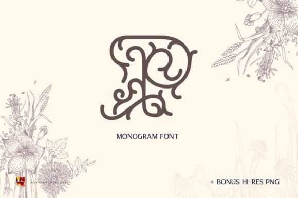 Prunellia Monogram: A Decorative Font That Elevates Digital Branding