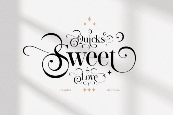 Quicks Sweet Love: A Serif Font That Builds Brand Affinity