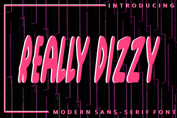 Really Dizzy: A Bold Sans Serif Font for Editorial Impact