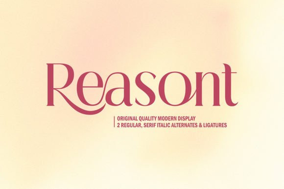 Reasont: A Serif Font for Purposeful Design