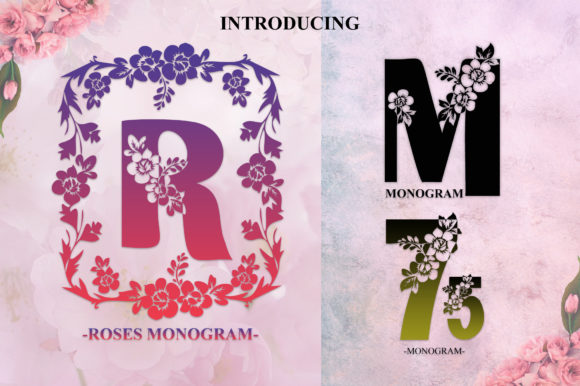 Roses Monogram: A Timeless Font for Handmade Creators