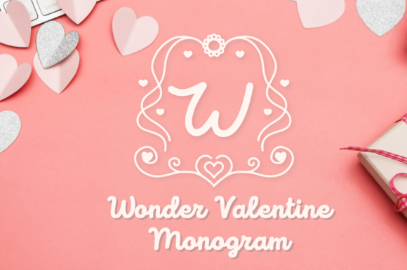 Wonder Valentine Monogram: A Thoughtful Display Font for Meaningful Moments